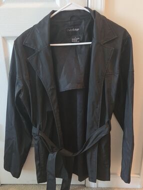Outer Edge Black Belted Jacket